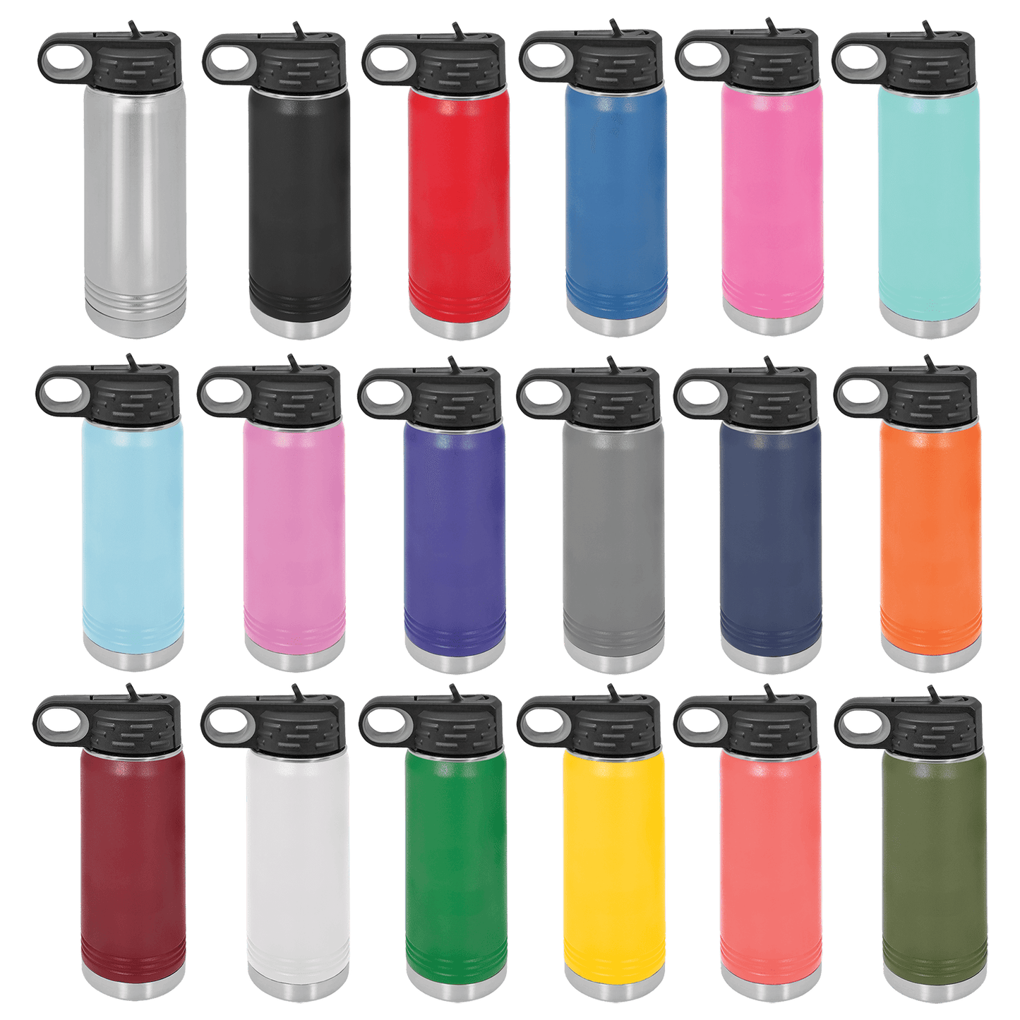 40 oz Water Bottle - Customizable Bottle with Flip Lid