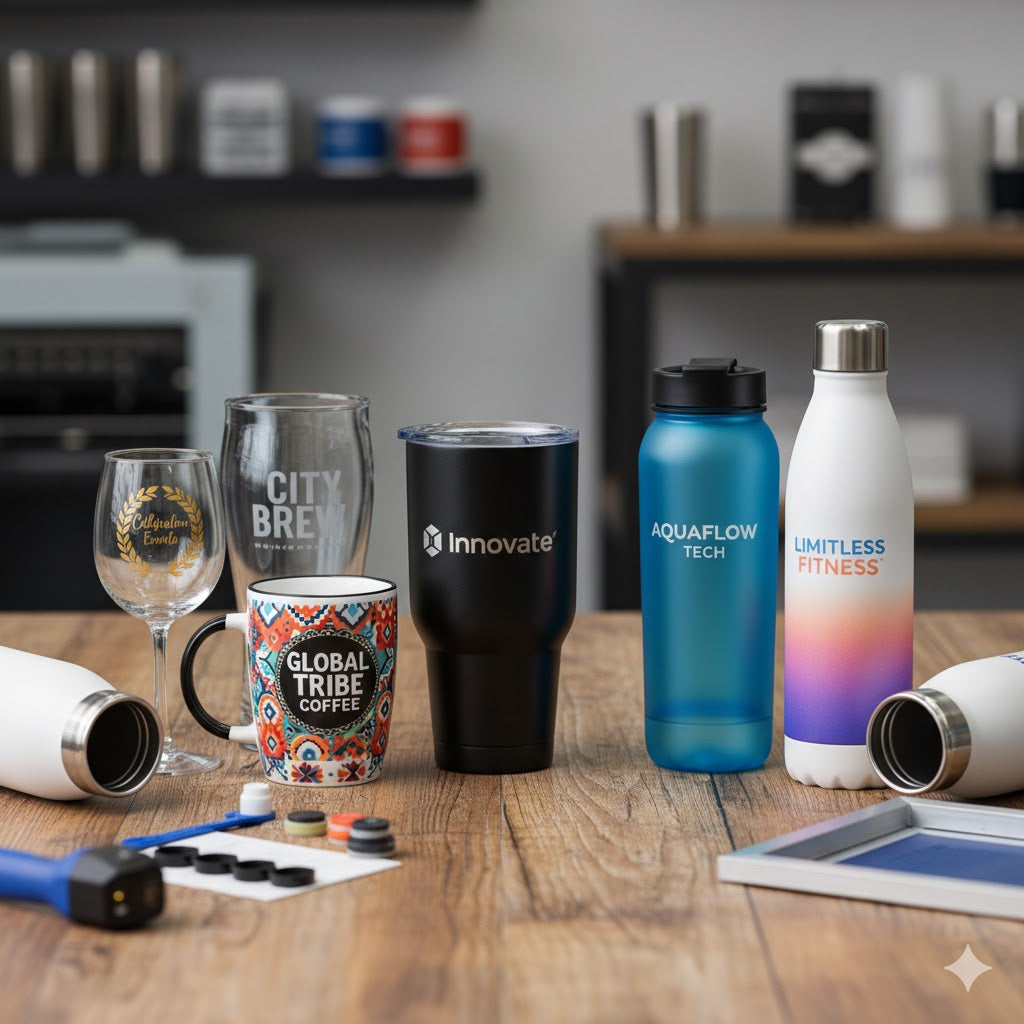 Premium Branded Drinkware | Custom Mugs, Bottles & Glasses