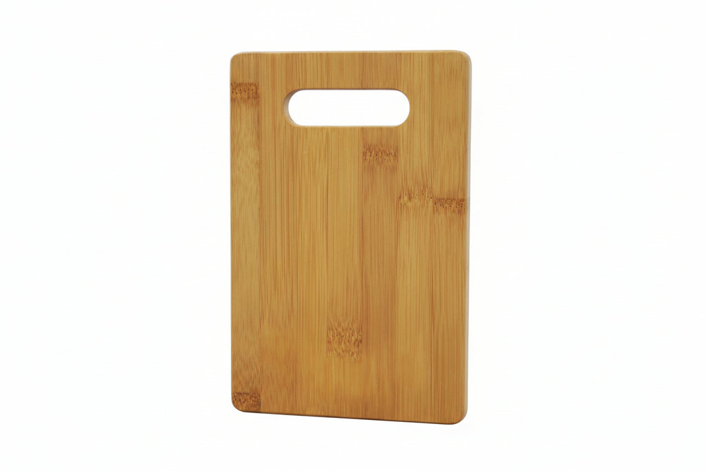 0200b - 6" x 9" Bamboo Cutting Board With Handle
