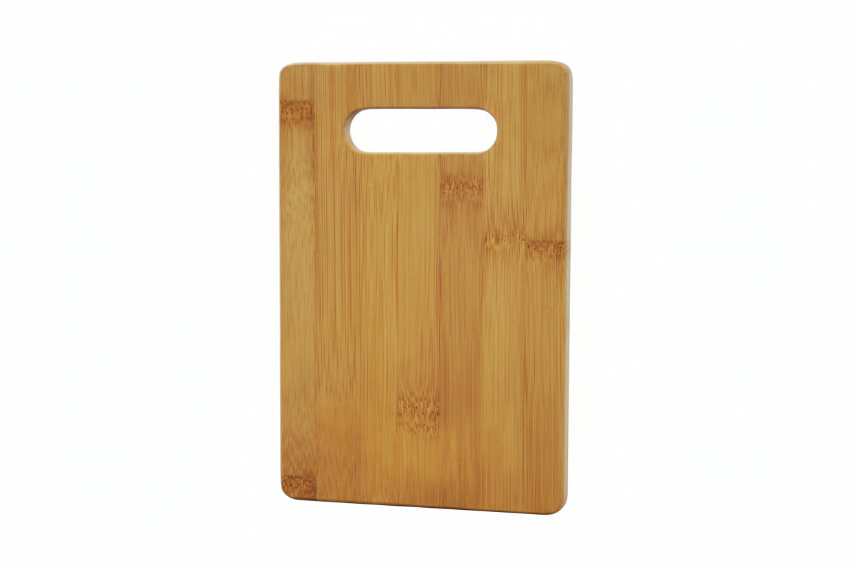 0200b - 6" x 9" Bamboo Cutting Board With Handle