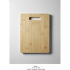 0201b - 8.75" x 11.5" Bamboo Cutting Board With Handle