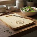 0201b - 8.75" x 11.5" Bamboo Cutting Board With Handle