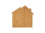 0275 - House Bamboo Cutting Board - 10" x 10" - Personalized & Eco-Friendly
