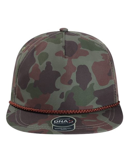 Custom Leather Patch or Printed Imperial Aloha Rope Cap DNA010