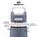 Custom Engraved Sportz 550 Bluetooth Speaker Bottle – 19 oz Insulated Stainless Steel
