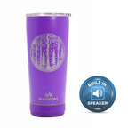 Custom Engraved Tiki Tumblerz Bluetooth Cup – 17oz Insulated Stainless Steel Speaker Tumbler