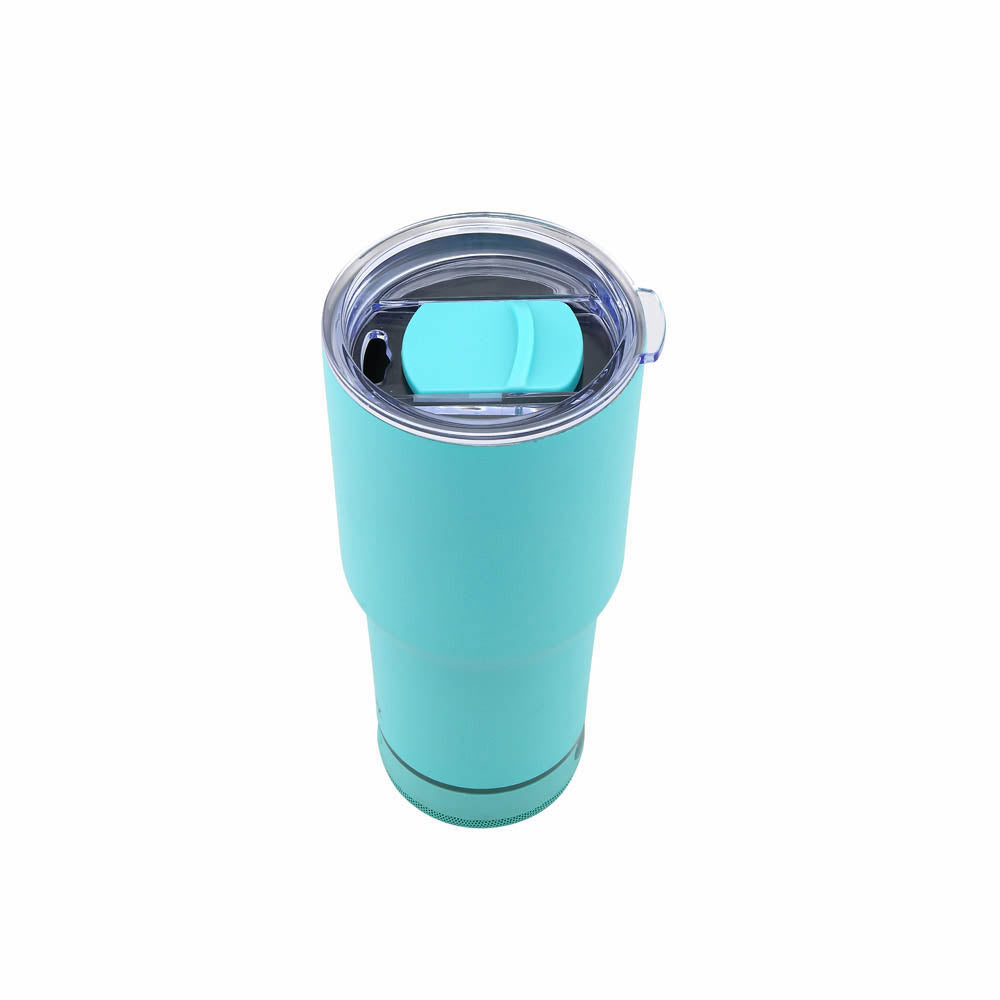 Custom Engraved Coastal Cupz Bluetooth Tumbler – 24oz Stainless Steel Insulated Speaker Cup