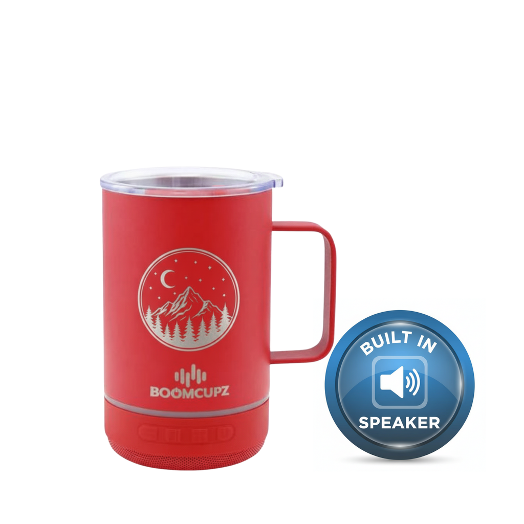 Custom Engraved Music Mugz Bluetooth Speaker Mug – 10oz Insulated Stainless Steel Cup