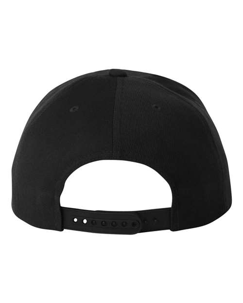 Custom Leather Patch or Printed Premium Flat Bill Snapback 6089M
