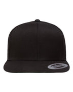 Custom Leather Patch or Printed Premium Flat Bill Snapback 6089M