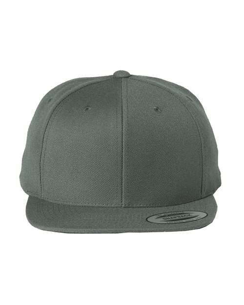 Custom Leather Patch or Printed Premium Flat Bill Snapback 6089M