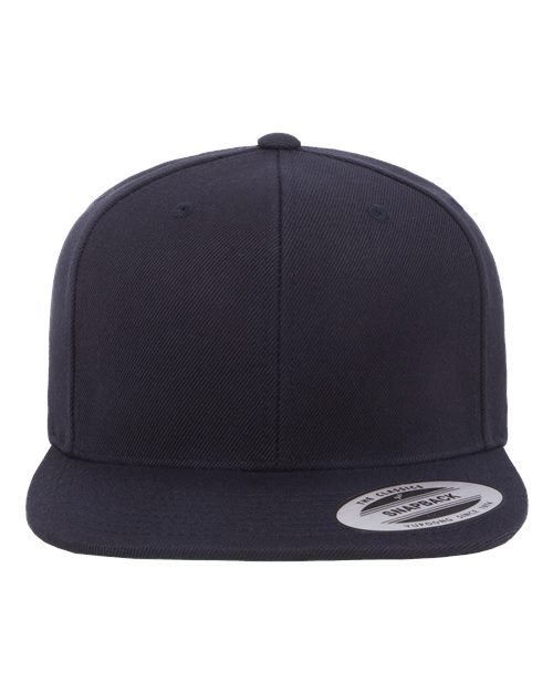 Custom Leather Patch or Printed Premium Flat Bill Snapback 6089M
