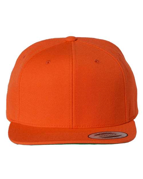 Custom Leather Patch or Printed Premium Flat Bill Snapback 6089M