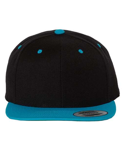 Custom Leather Patch or Printed Premium Flat Bill Snapback 6089M