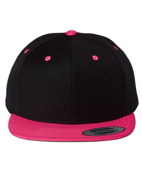 Custom Leather Patch or Printed Premium Flat Bill Snapback 6089M