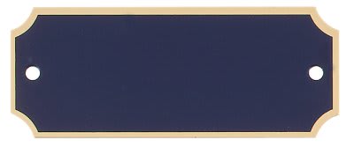 Laserable Black Brass Perpetual Plate with Gold Border