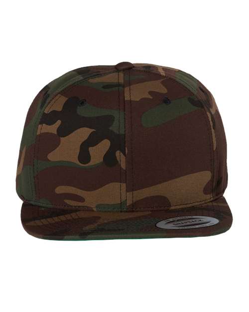 Custom Leather Patch or Printed Premium Flat Bill Snapback 6089M