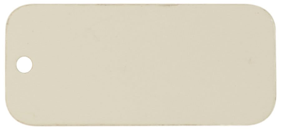 White Sublimatable Rectangle Aluminum Tag