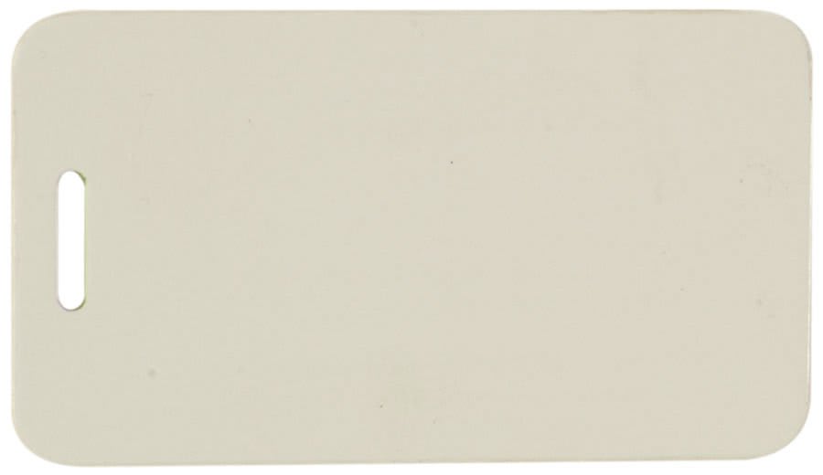 White Sublimatable Rectangle Luggage Tag