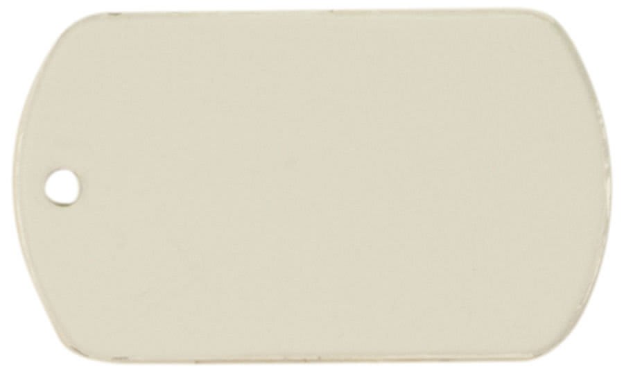 White Sublimatable Dog Tag