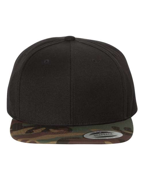 Custom Leather Patch or Printed Premium Flat Bill Snapback 6089M