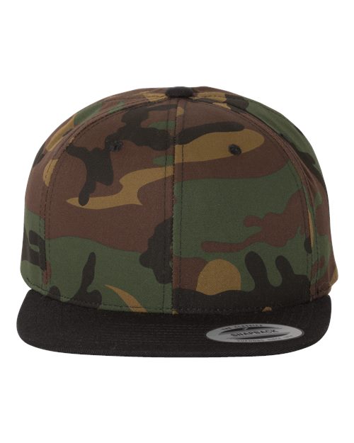 Custom Leather Patch or Printed Premium Flat Bill Snapback 6089M