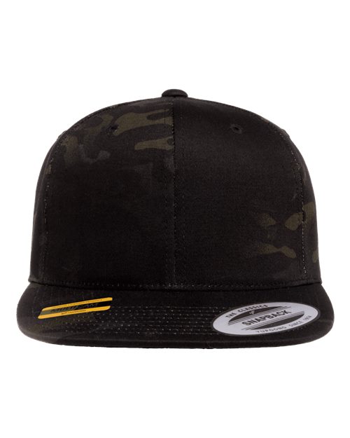 Custom Leather Patch or Printed Premium Flat Bill Snapback 6089M
