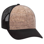 Custom Leather Patch OTTO Cork Trucker Hat with Mesh Back
