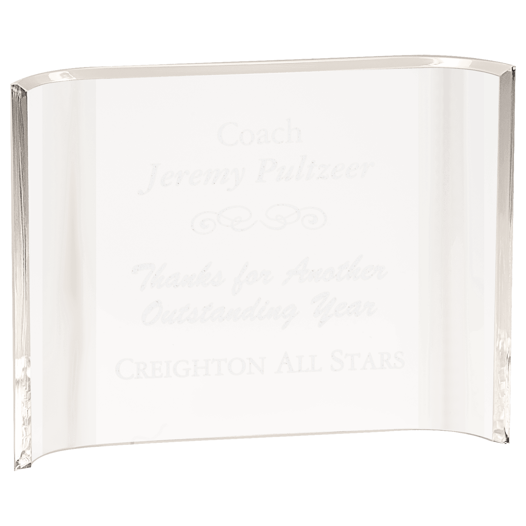 Premier Clear Acrylic Crescent