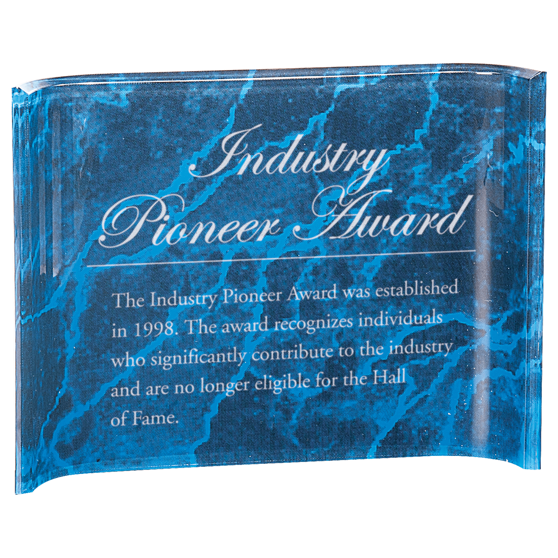 Premier Marbleized Acrylic Crescent Award