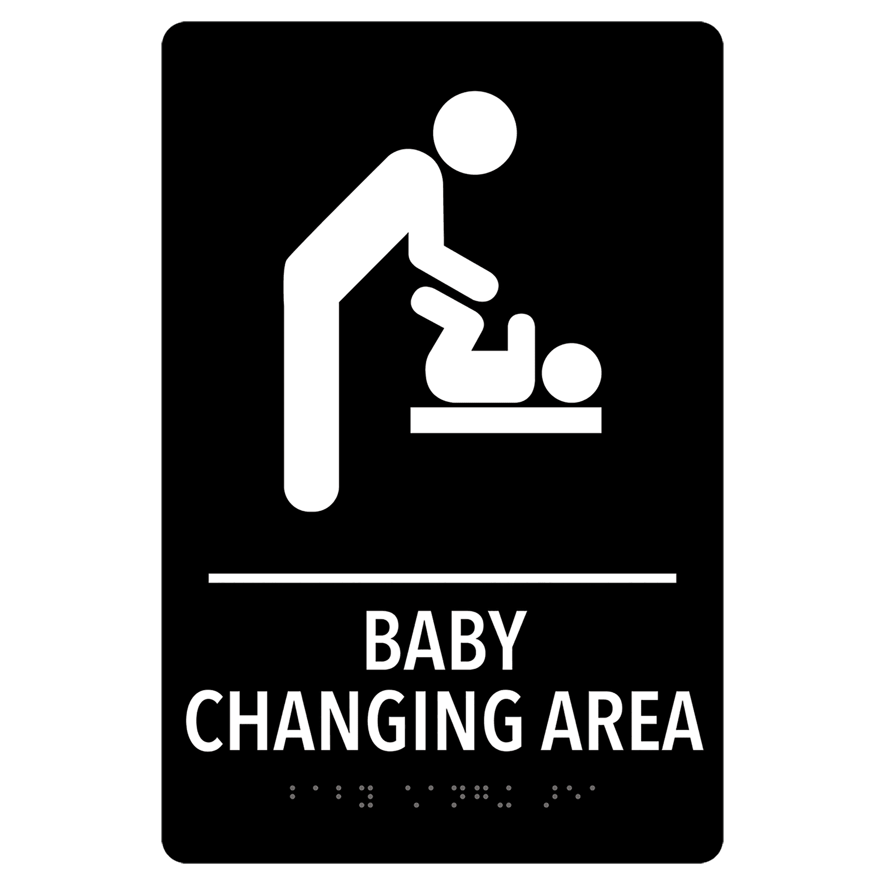 Pre-Designed ADA Baby Changing Area Sign