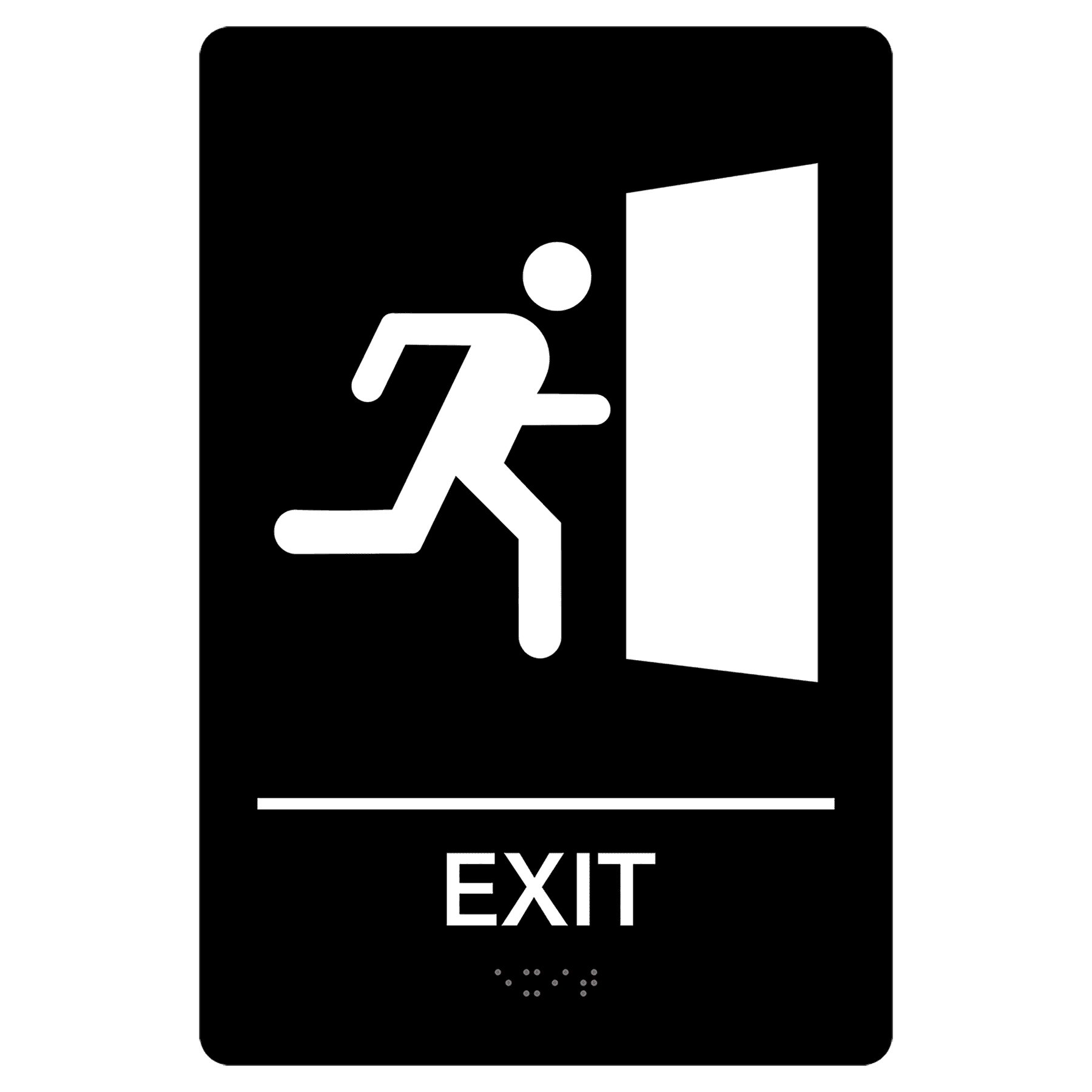 Pre-Designed ADA Exit Sign