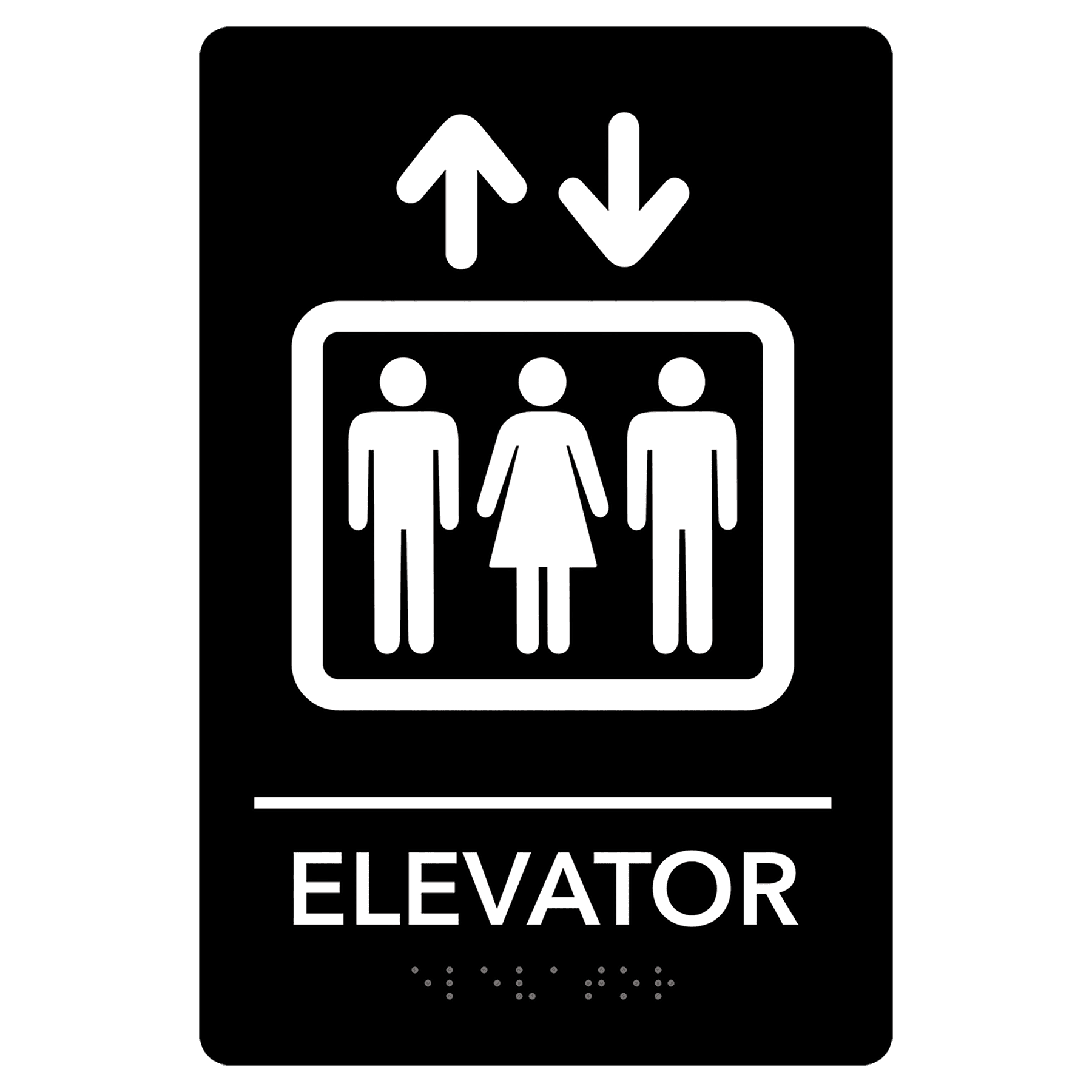 Pre-Designed ADA Elevator Sign