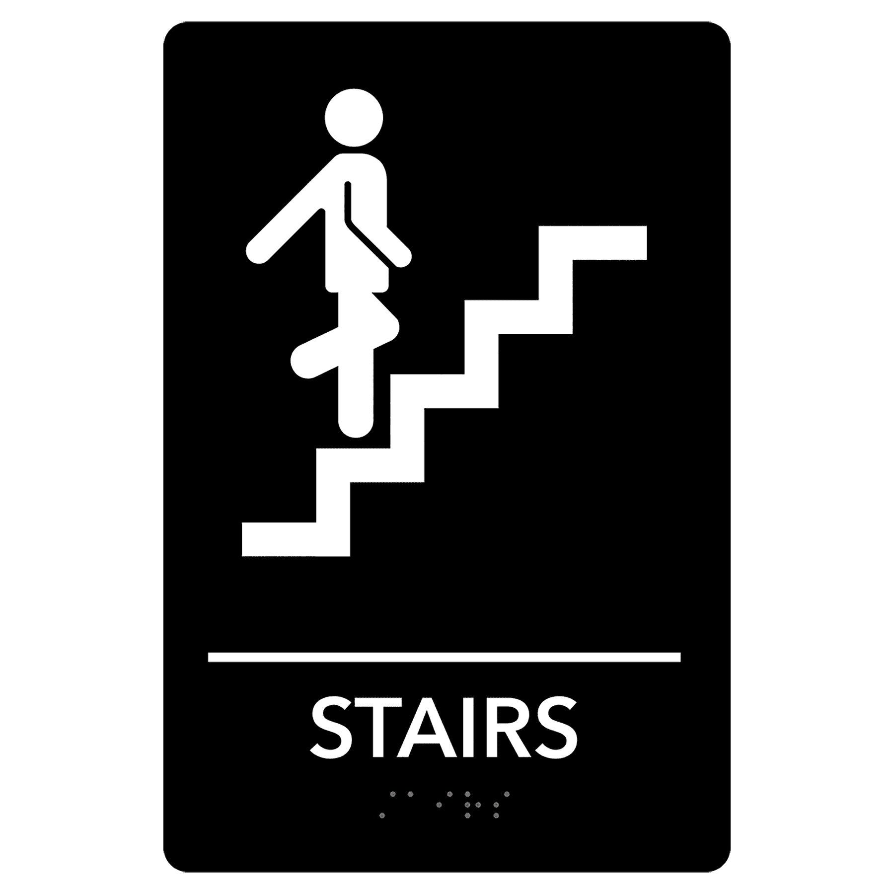 Pre-Designed ADA Stairs Sign