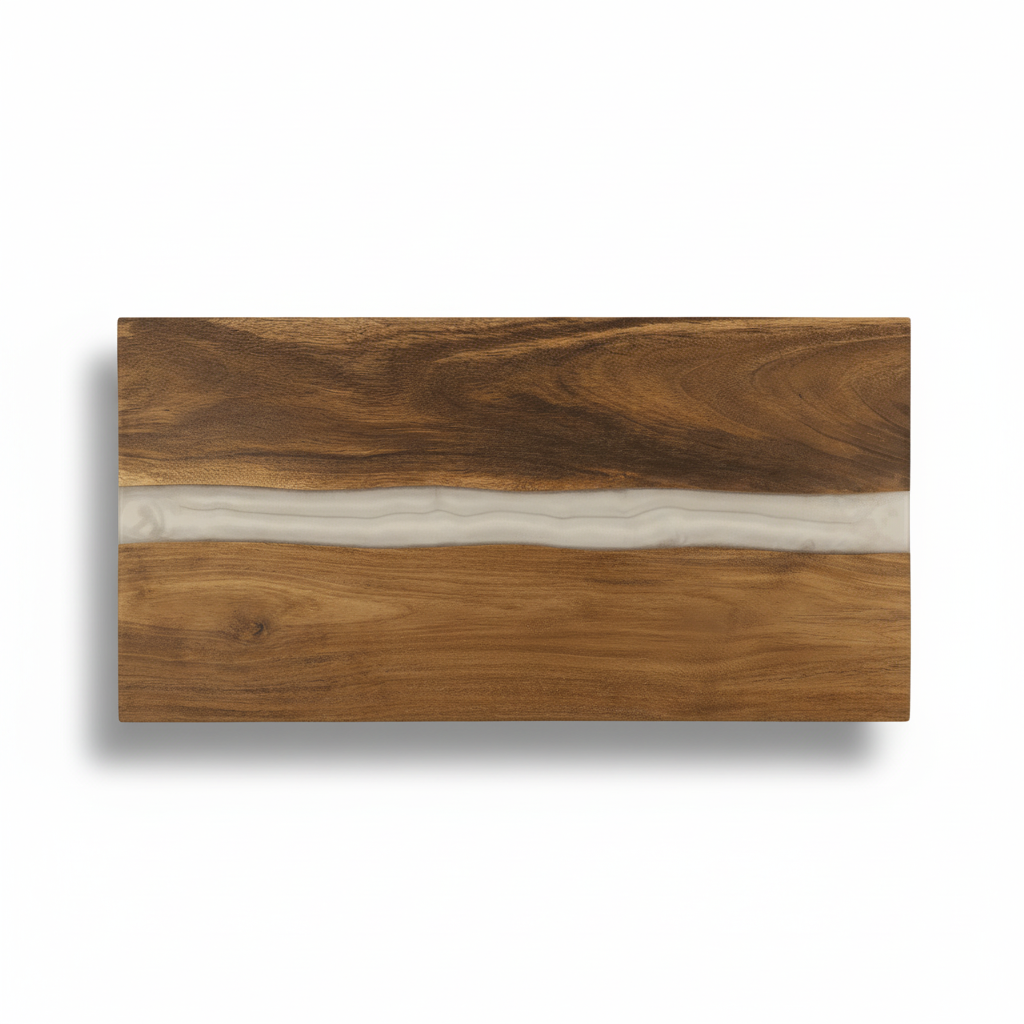 Acacia with Pearl Resin Serving Board