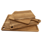 2323- Acacia Wood Paddle Shaped Cutting Board (13.5" x 7")