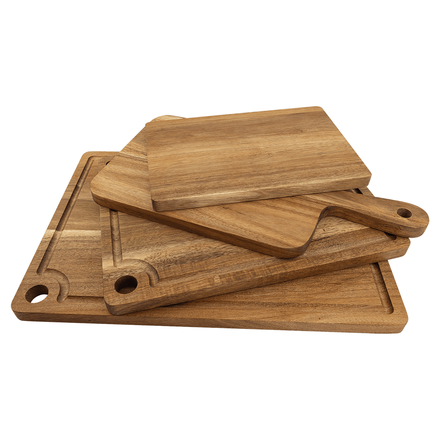 2323- Acacia Wood Paddle Shaped Cutting Board (13.5" x 7")