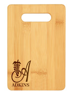 0200b - 6" x 9" Bamboo Cutting Board With Handle