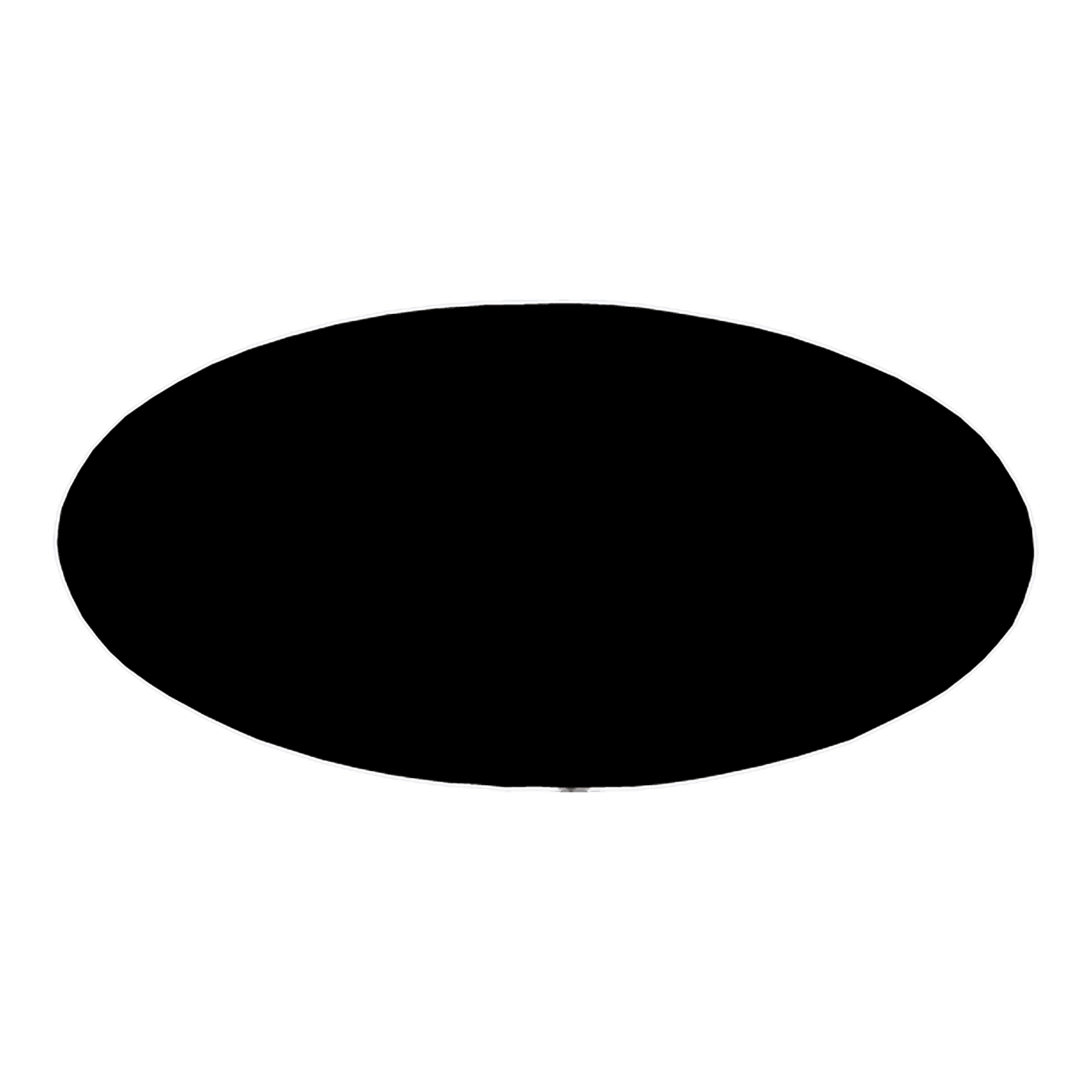 Oval Plastic Badge Blank