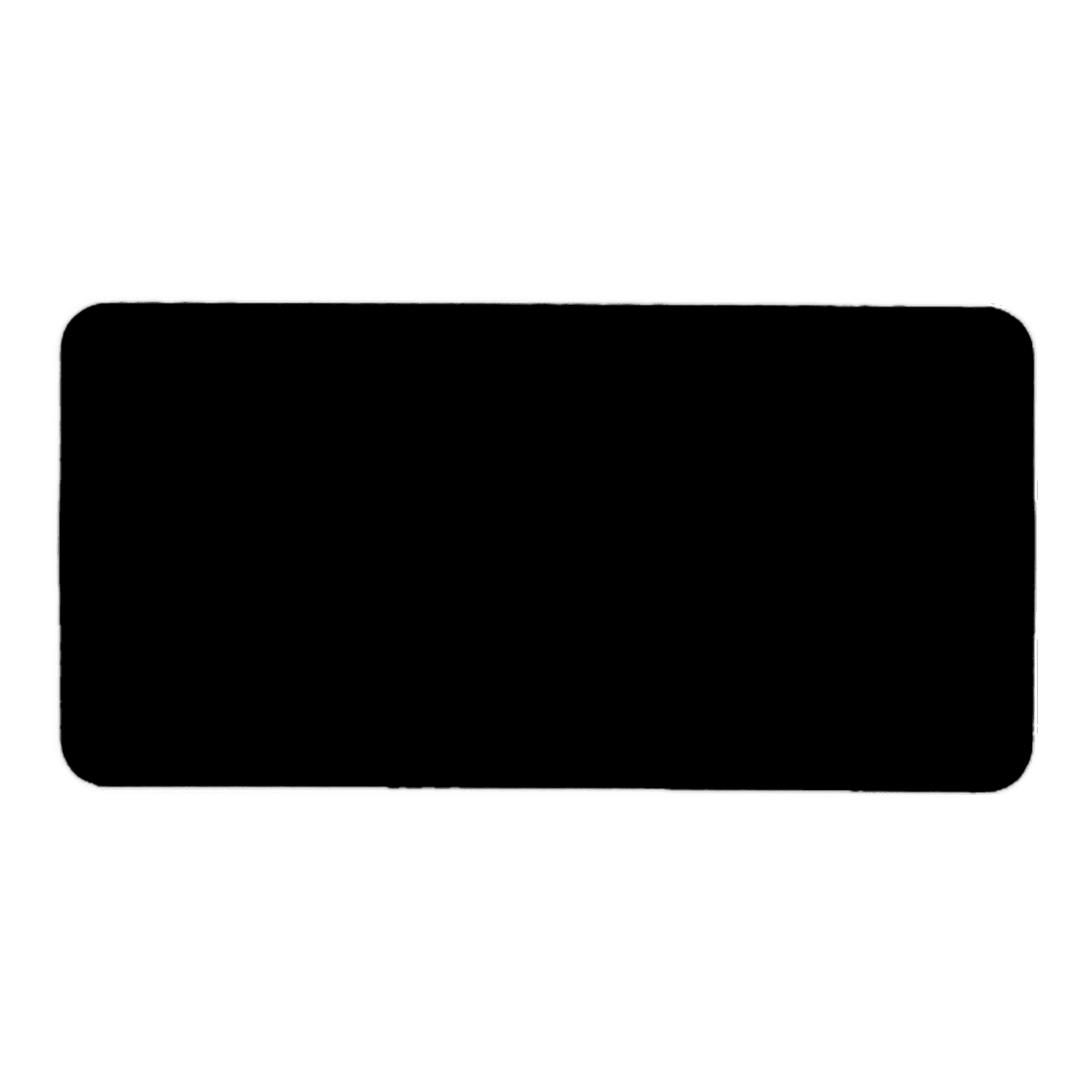 Round Corner Plastic Badge Blank