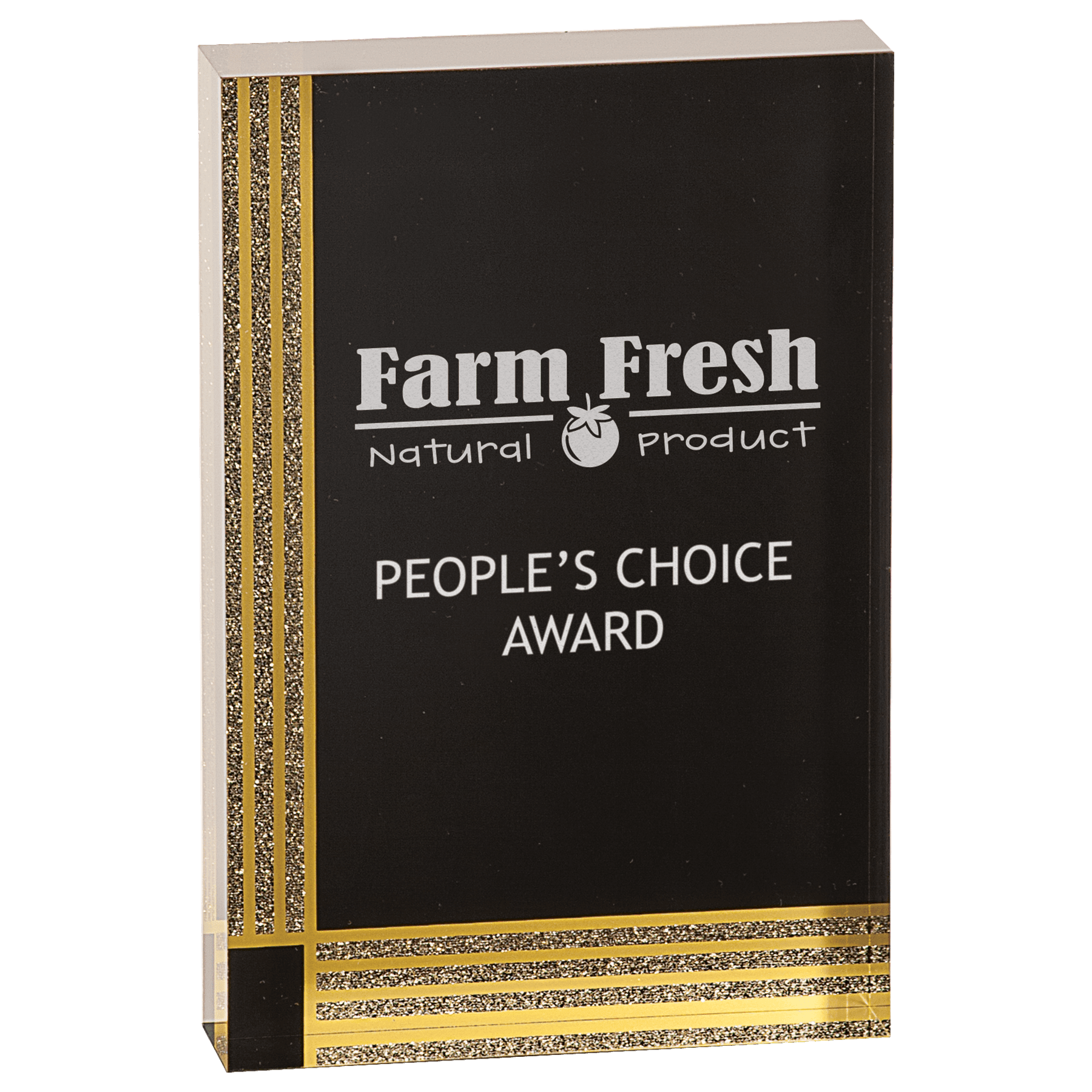 Black Diamond Rectangle Acrylic Award