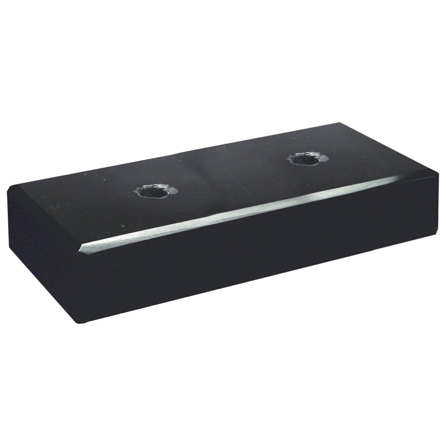 Black 2 Hole Countersunk Trophy Marble