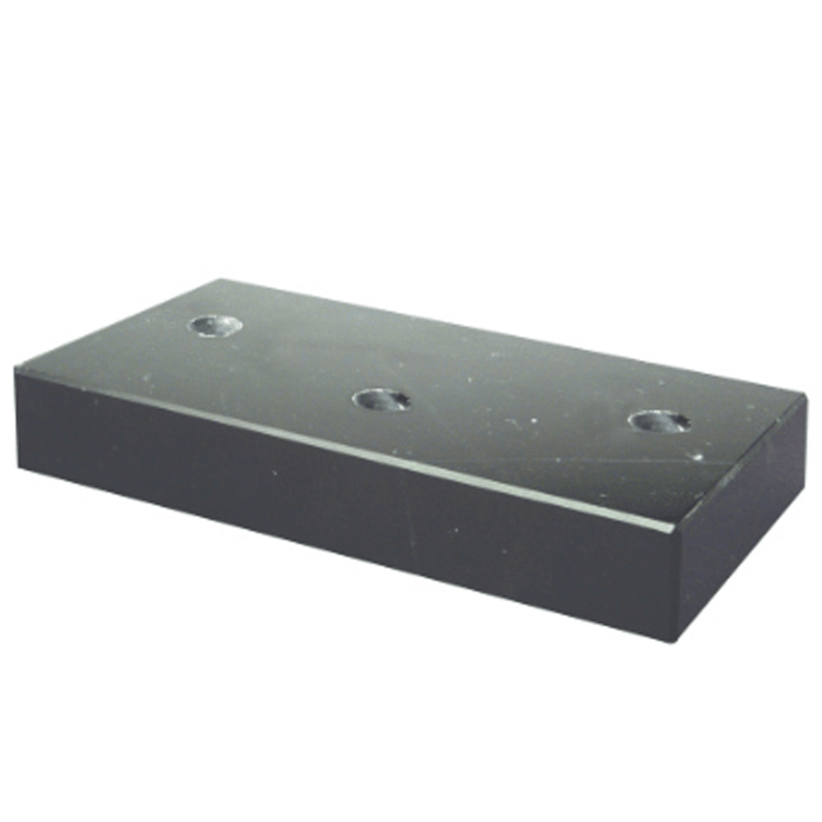 Black 3 Hole Countersunk Trophy Marble
