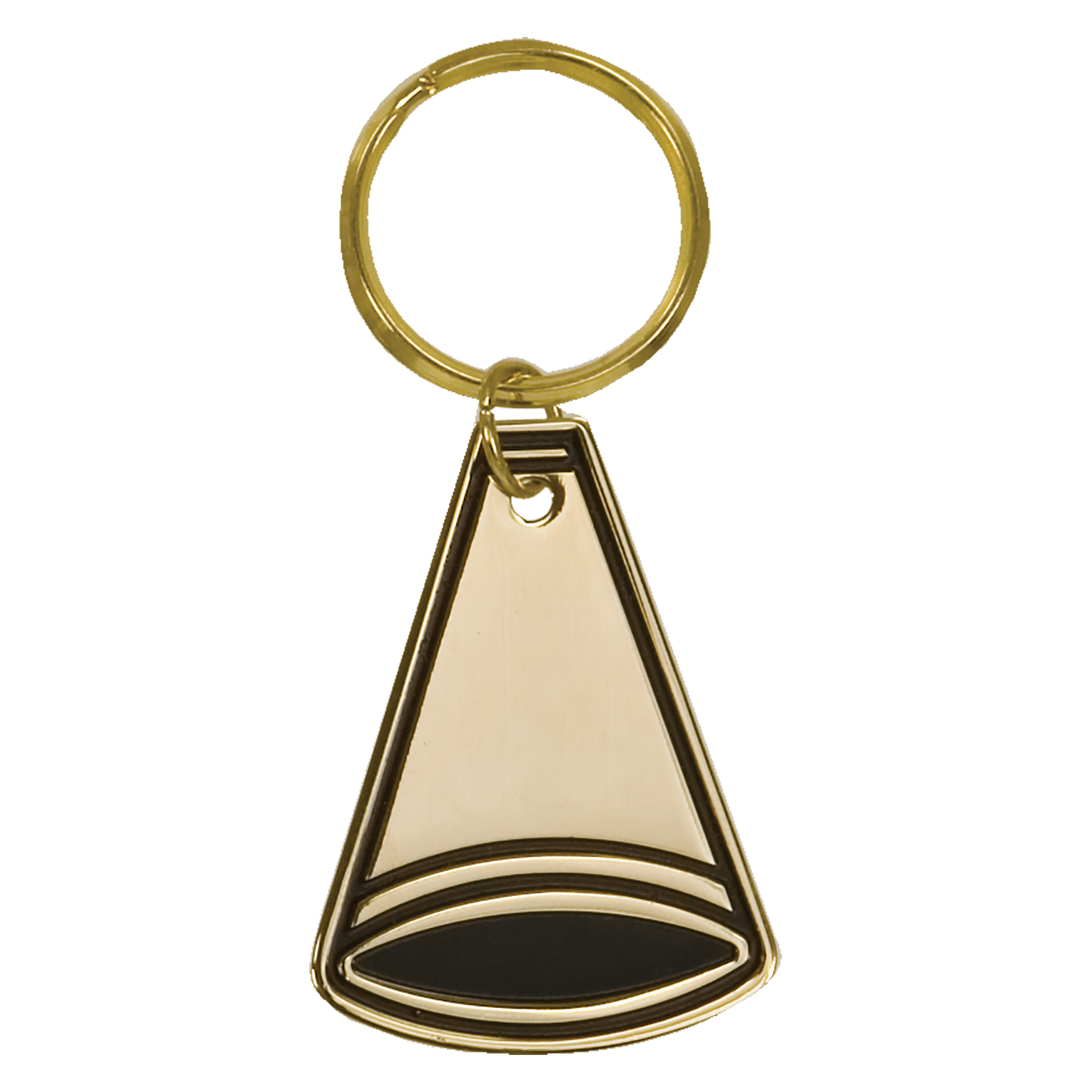 Megaphone Brass Keychain