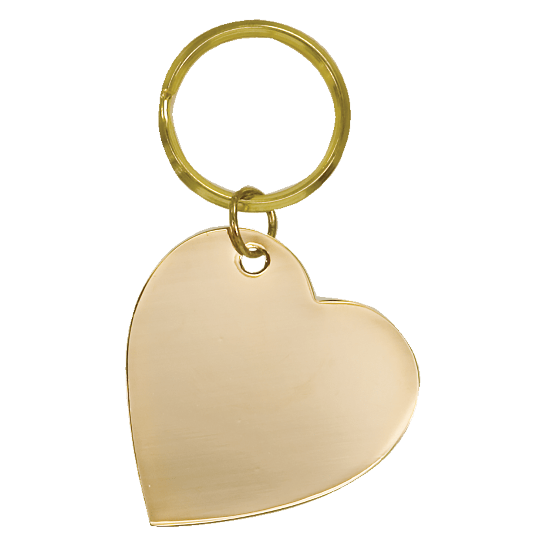 Heart Brass Keychain
