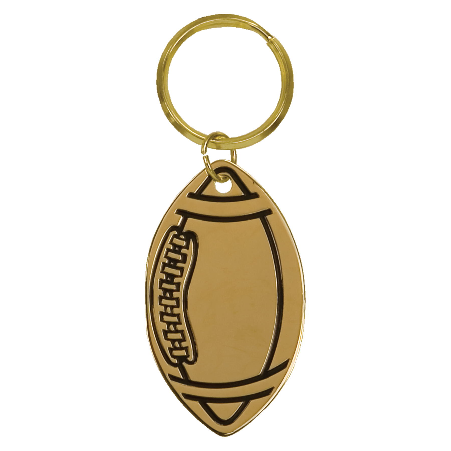 Football Brass Keychain