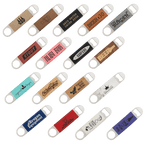 Custom Laser Engraved Leatherette Bar Blade Bottle Opener