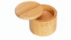 Bamboo Salt Box with Magnetic Swivel Lid