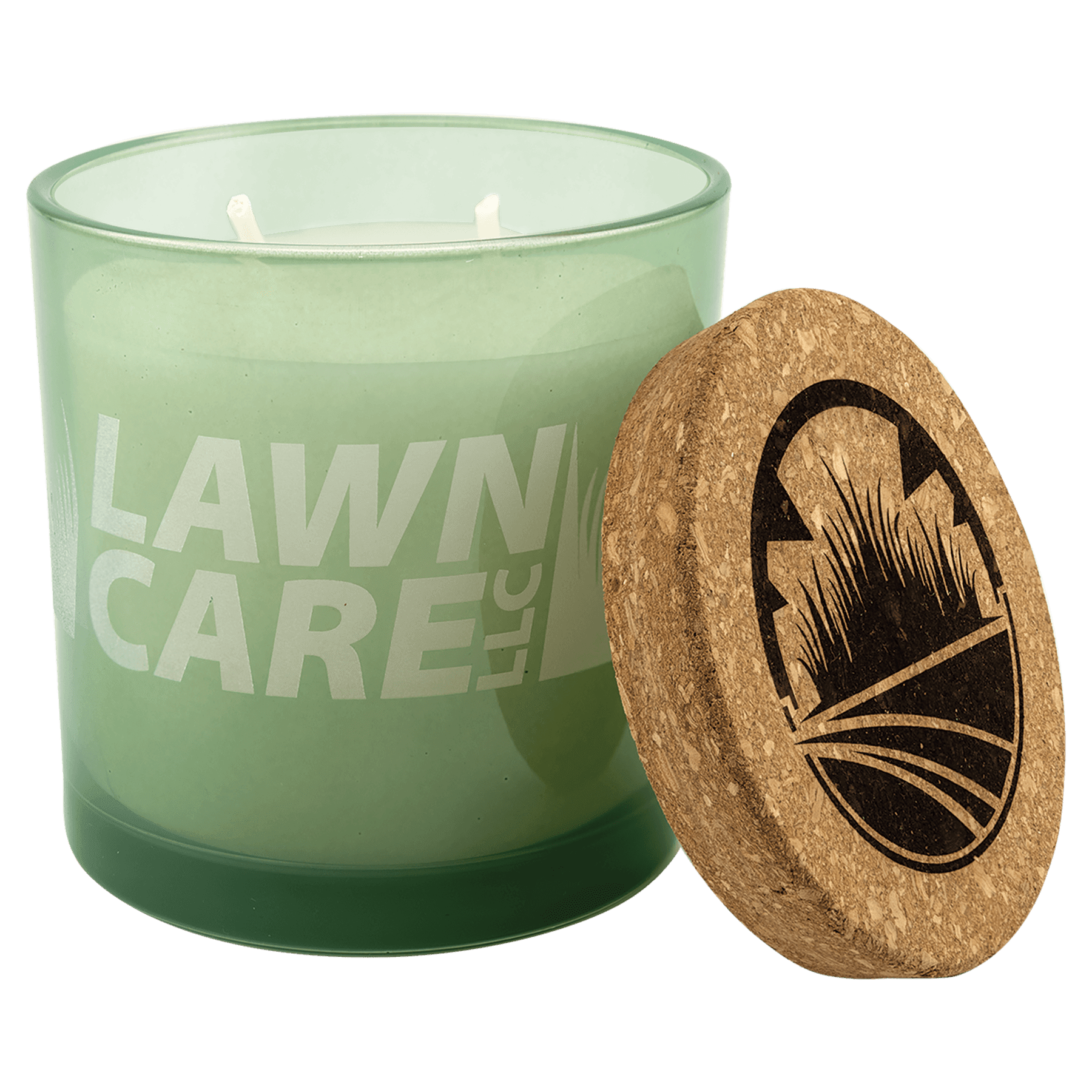 Candle in a Glass Holder with Cork Lid