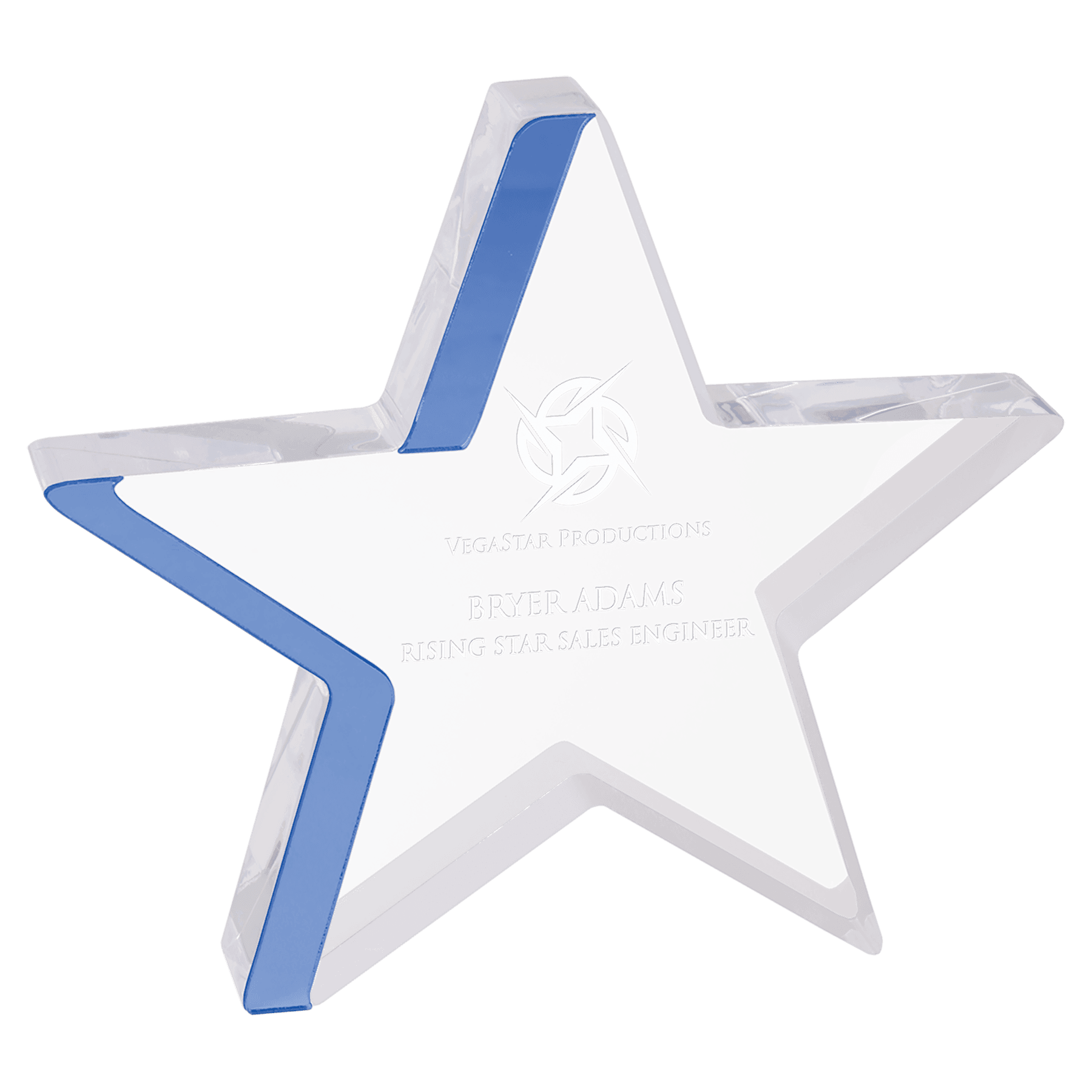 Premier Color Edge Star Acrylic Award